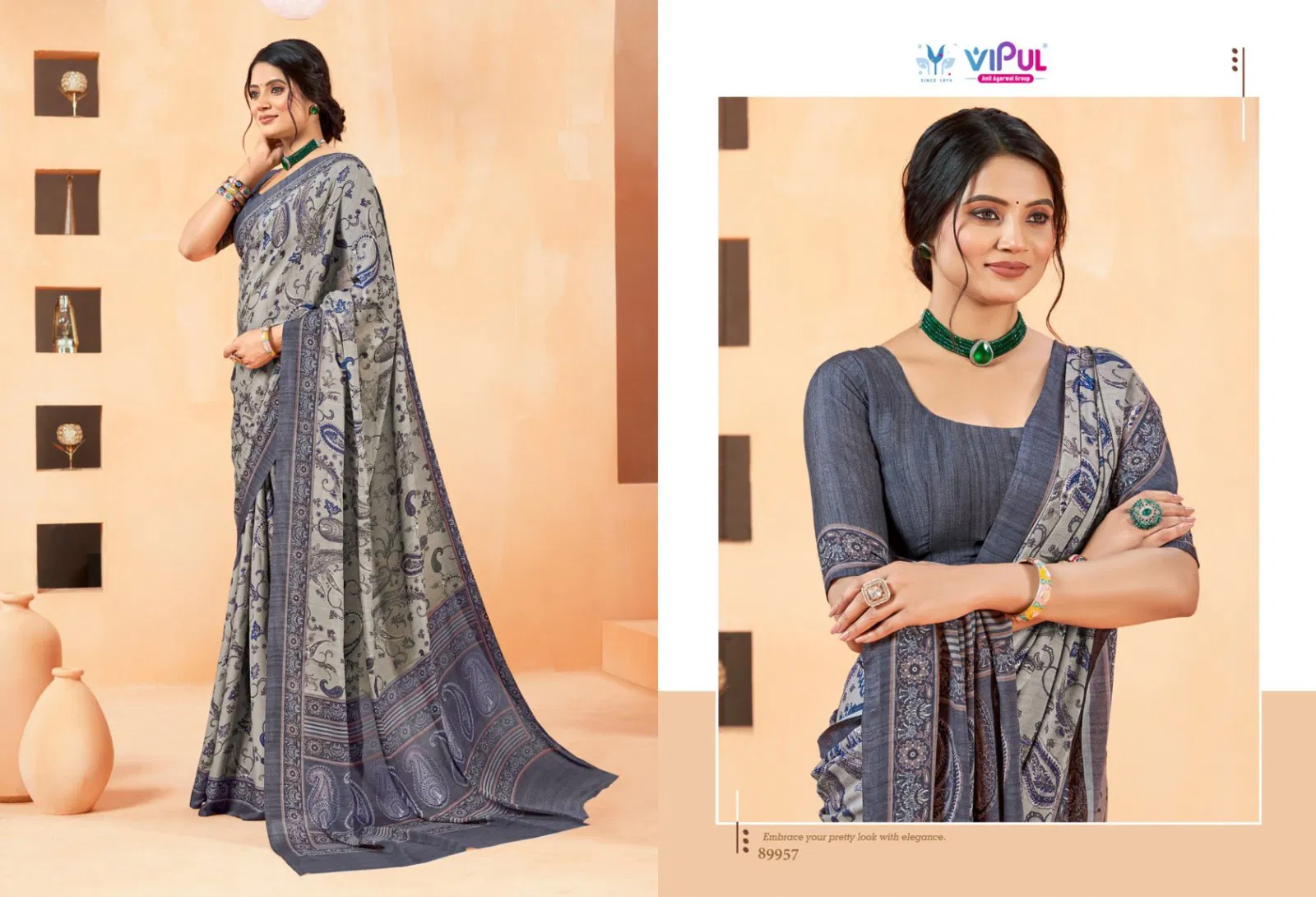 Antique Royal Vol 14 By Vipul Crewa Georgette Saree Suppliers In India